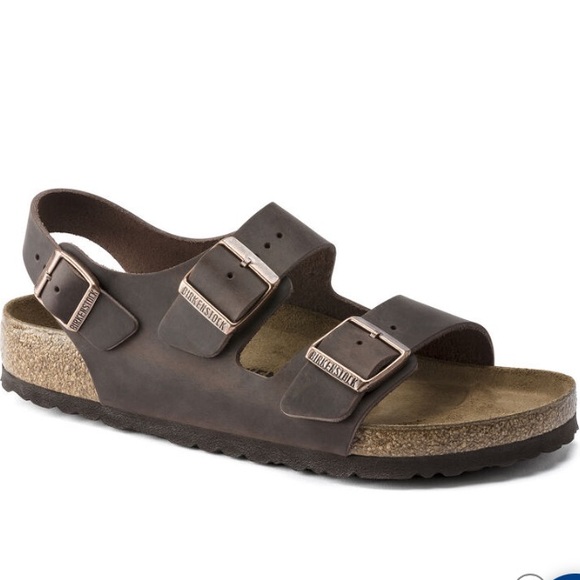 Birkenstock Shoes - Birkenstock Milano in Oiled Leather